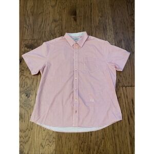 Nick Graham Open Rectangles Red Short‎ Sleeve Shirt Men's Size XXL